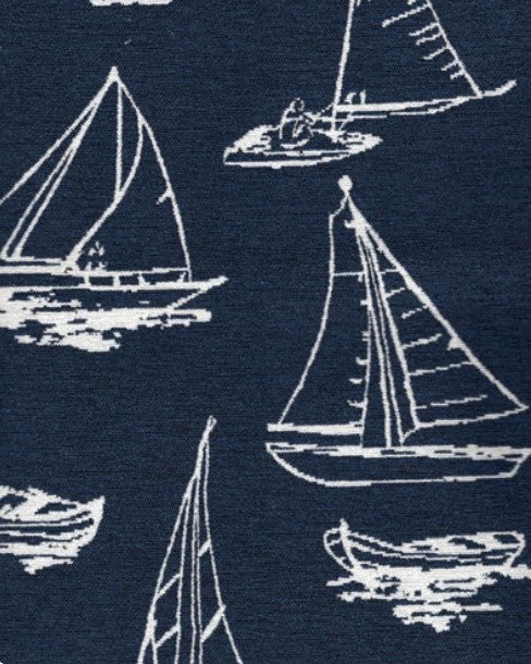 Armless Barrel Chair- Deck Navy