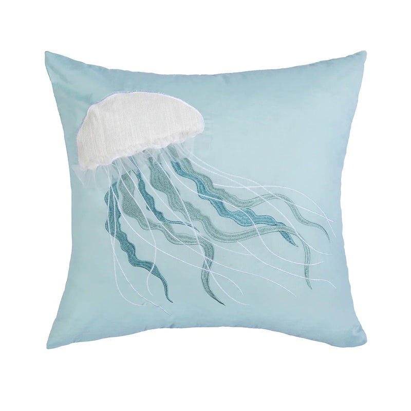 Sea Glass Jellyfish Pillow