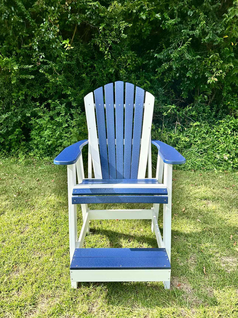 Big Kahuna Balcony Chair- Patriot Blue & White