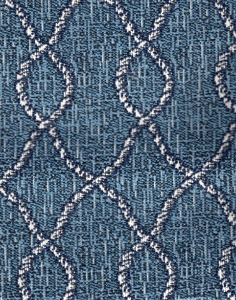 Rocker Recliner w/ Handle- Kip Ocean *Performance Fabric*