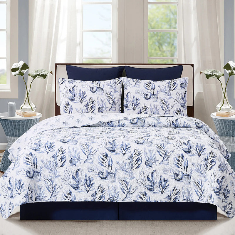 Midnight Lagoon Quilt Set- Full/Queen