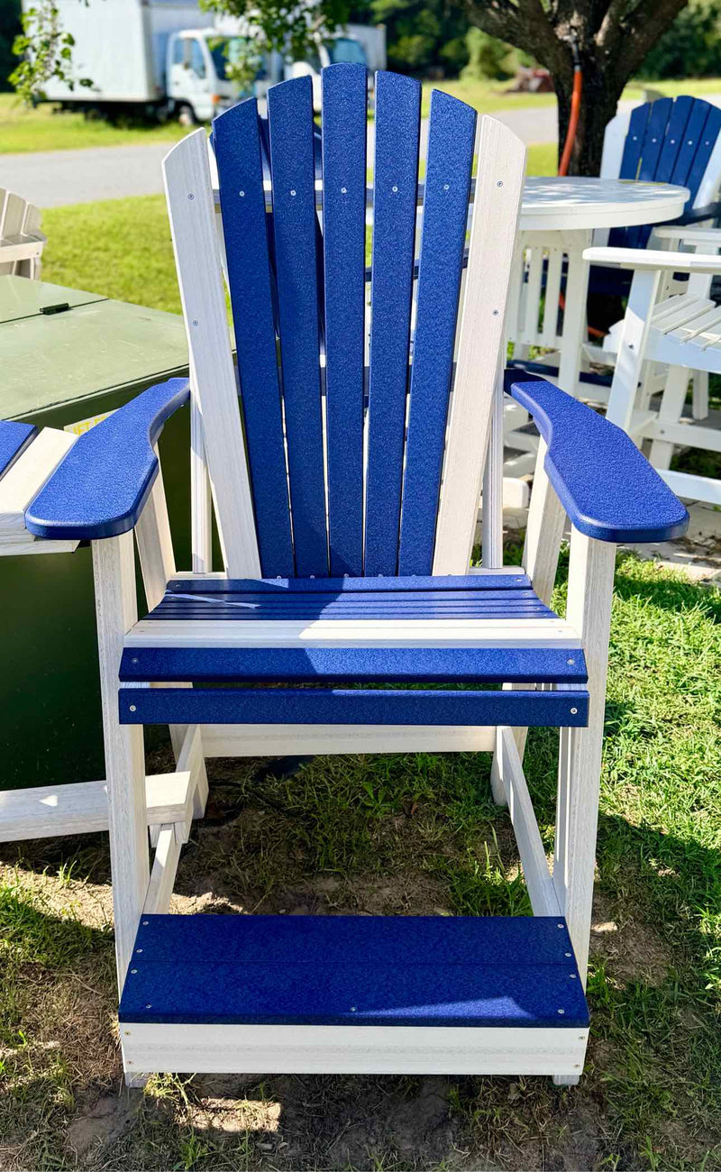Big Kahuna Balcony Chair- Patriot Blue & Seashell