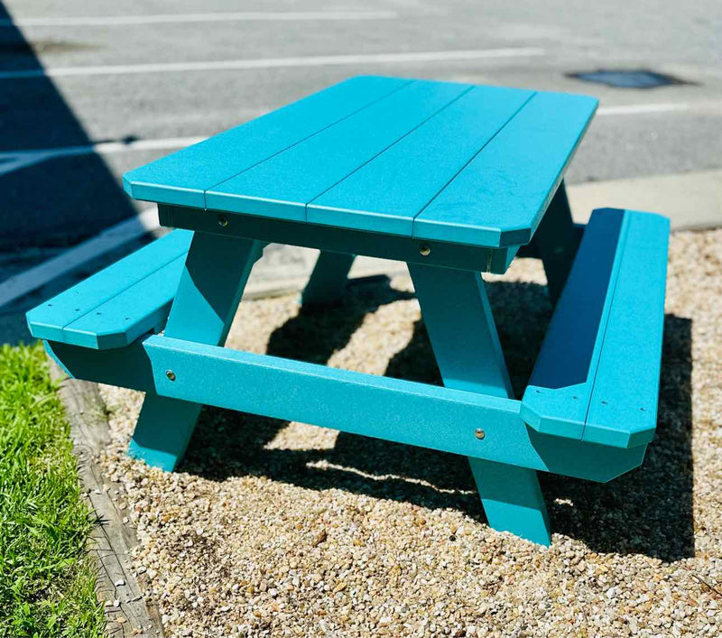 Children's Picnic Table- Aruba Blue