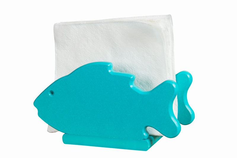 Fish Napkin Holder- Aruba Blue
