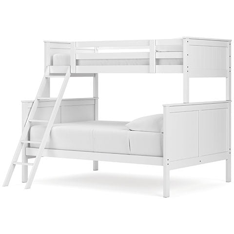 Nextonfort Twin/Full Bunk Bed- White