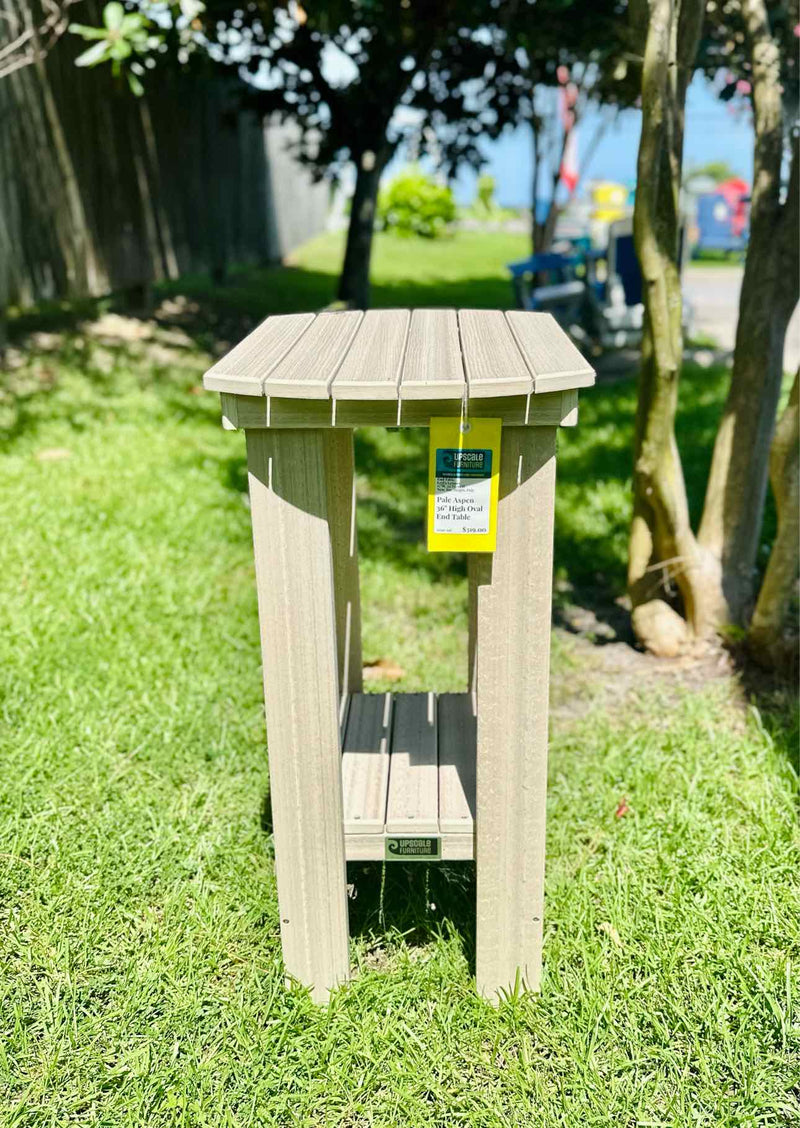 36" High Oval End Table