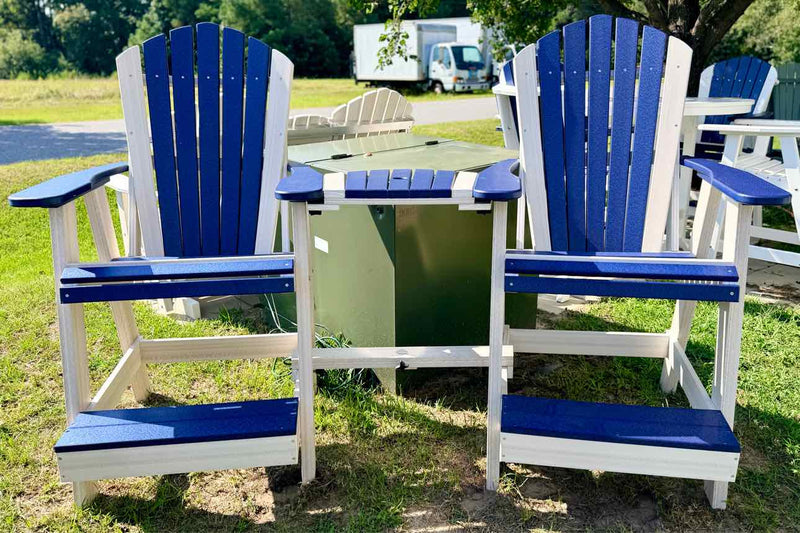 Big Kahuna Attachment Table- Patriot Blue & Seashell
