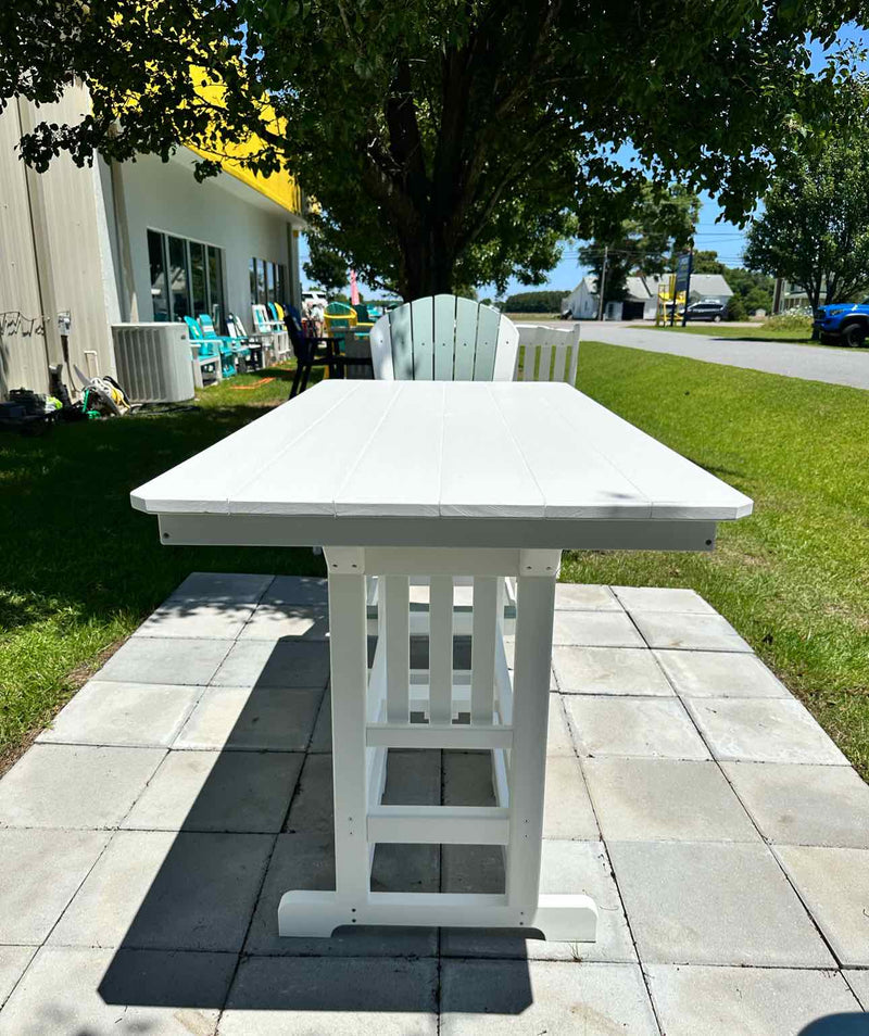 33" x 72" Bar Height Dining Table- White