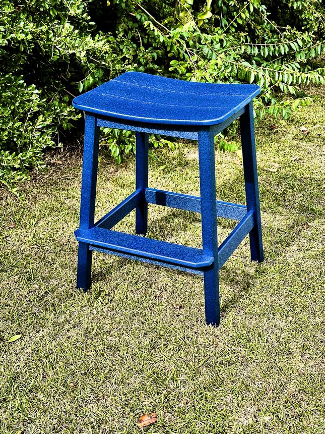 Surf Table Bar Height Saddle Stool- Patriot Blue