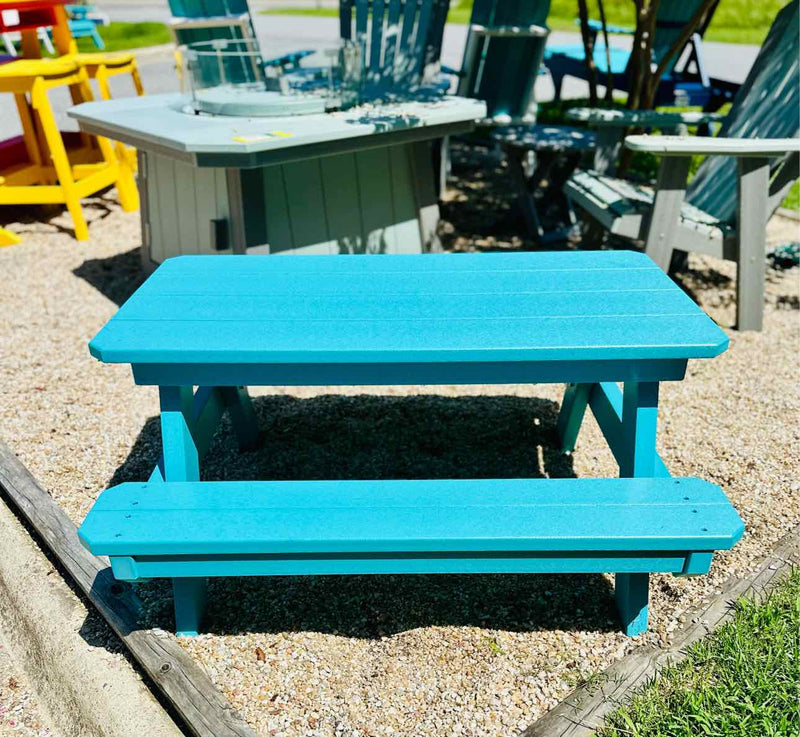 Children's Picnic Table- Aruba Blue
