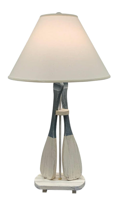 2-Paddle Table Lamp- Slate