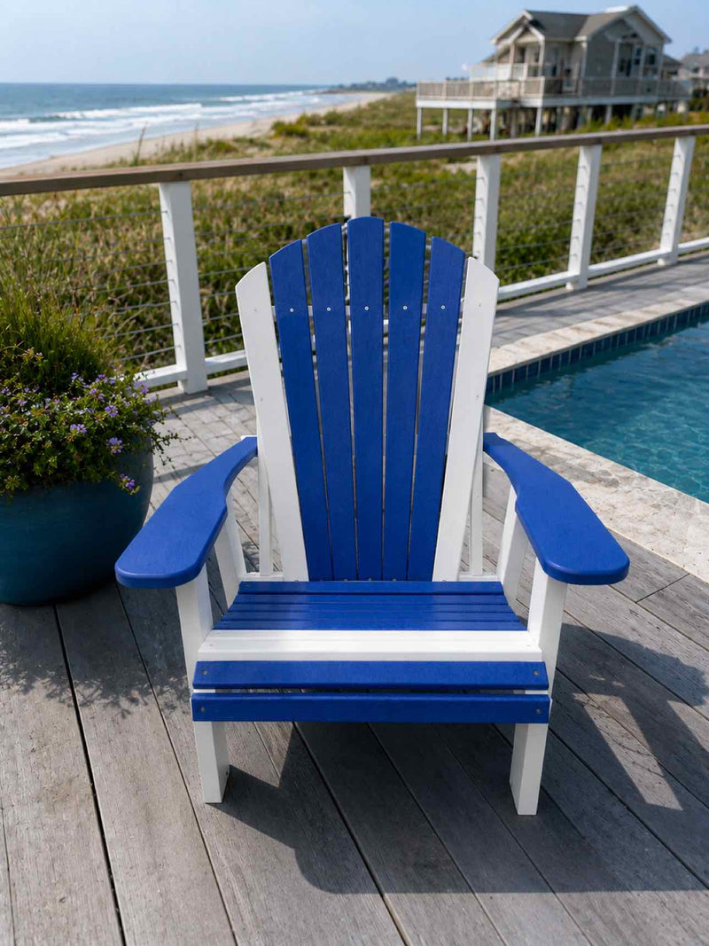 Adirondack GS Chair- Bright Blue & White