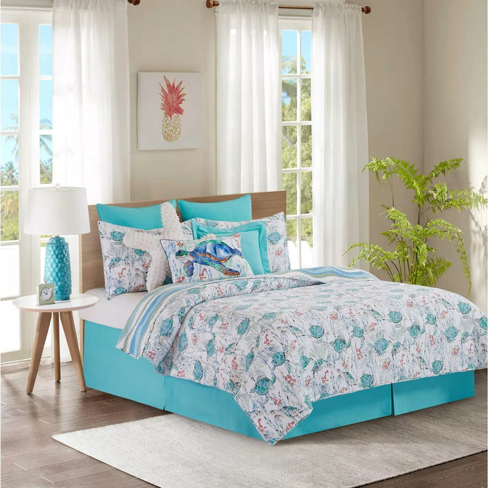 Sea Turtle Cove Quilt Set- King