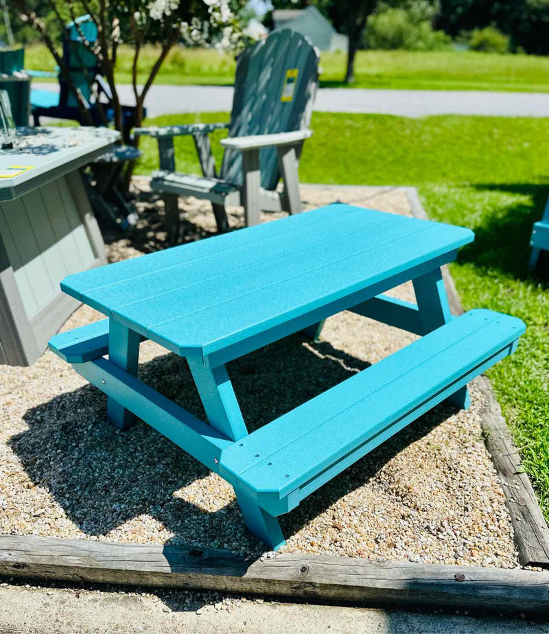 Children's Picnic Table- Aruba Blue
