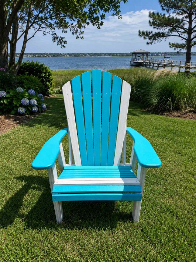 Adirondack GS Chair- Aruba Blue & Seashell