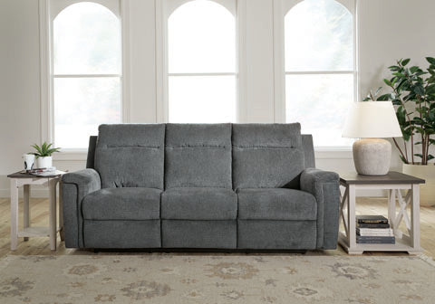 Barnsana Reclining Power Sofa- Gravel