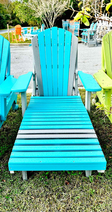 Chaise Lounger- Aruba Blue & Driftwood