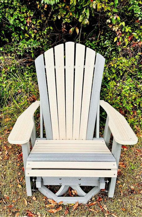 2' Adirondack Swivel Glider- Pale Aspen & Driftwood