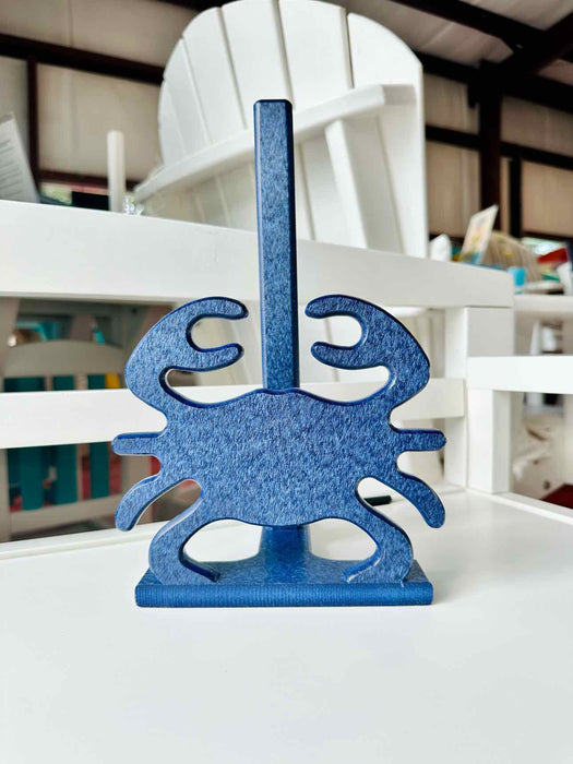 Crab Front Paper Towel Holder- Patriot Blue