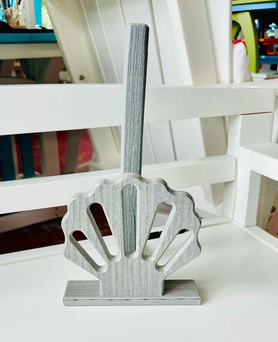 Shell Front Paper Towel Holder- Driftwood