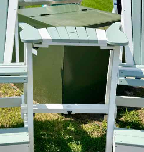 Big Kahuna Attachment Table- Mint & White