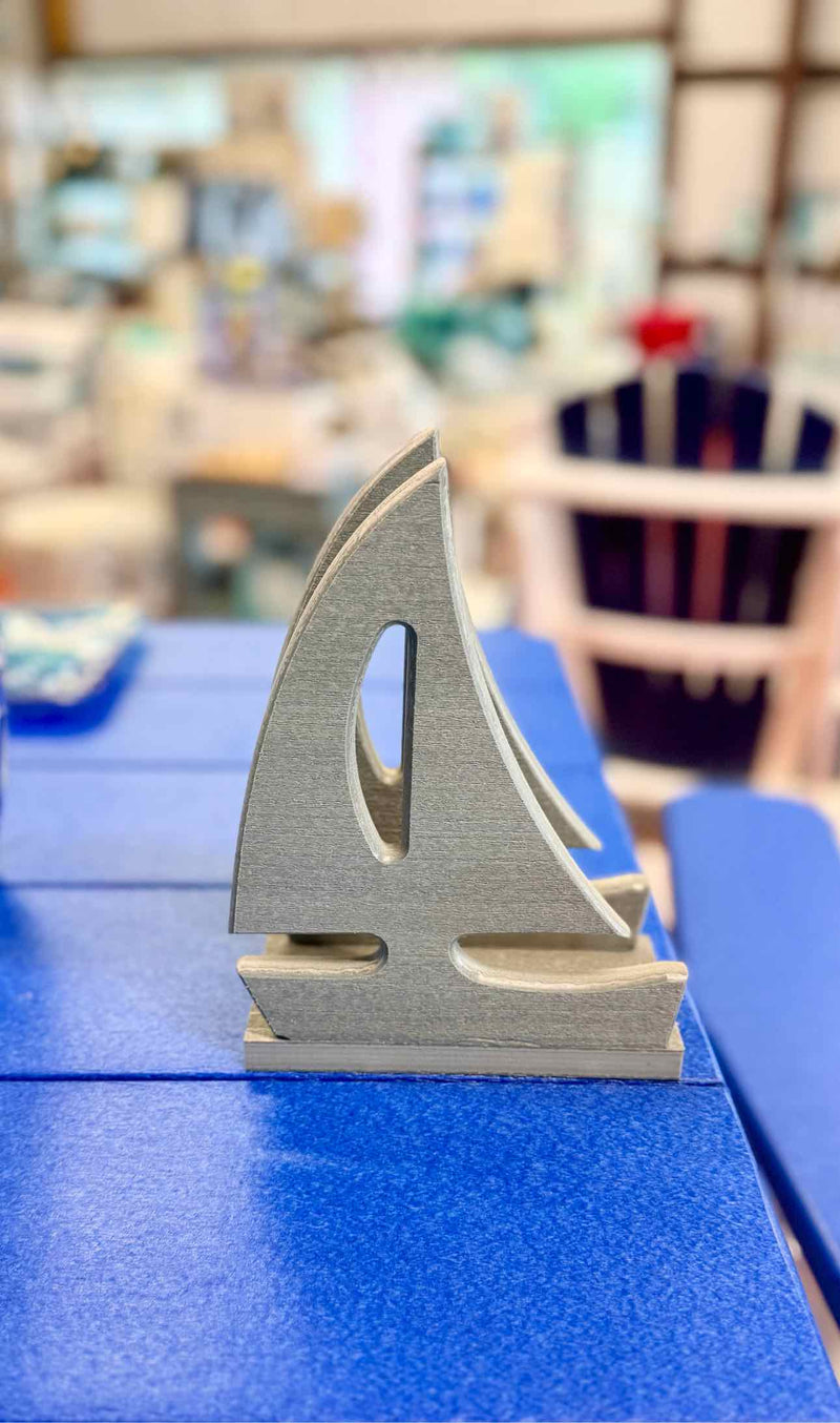 Sailboat Napkin Holder- Driftwood
