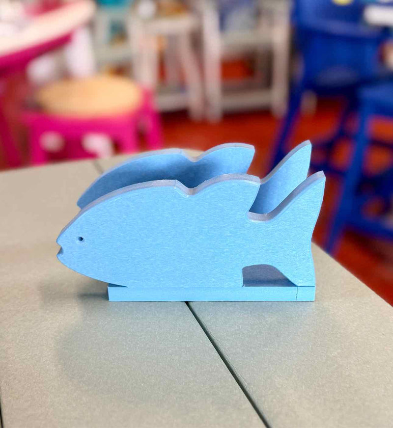Fish Napkin Holder- Powder Blue