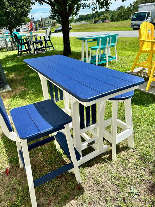 5' Rail Hugger Table- Patriot Blue & White