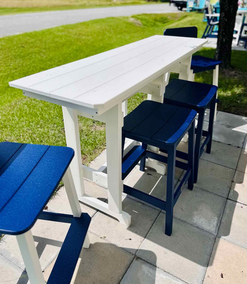 6' Rail Hugger Table- White