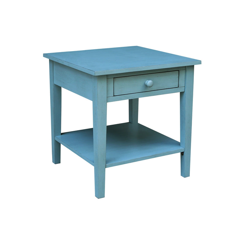 Spencer End Table- Ocean Blue