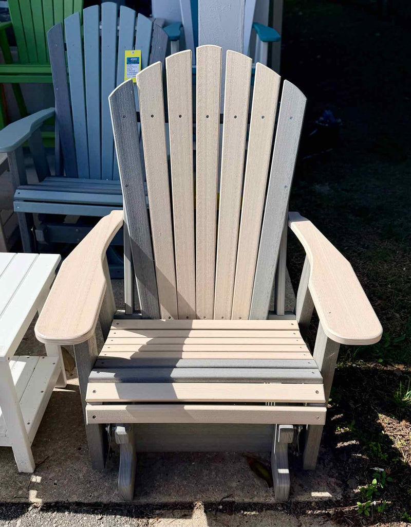 2' Adirondack Glider- Pale Aspen & Driftwood