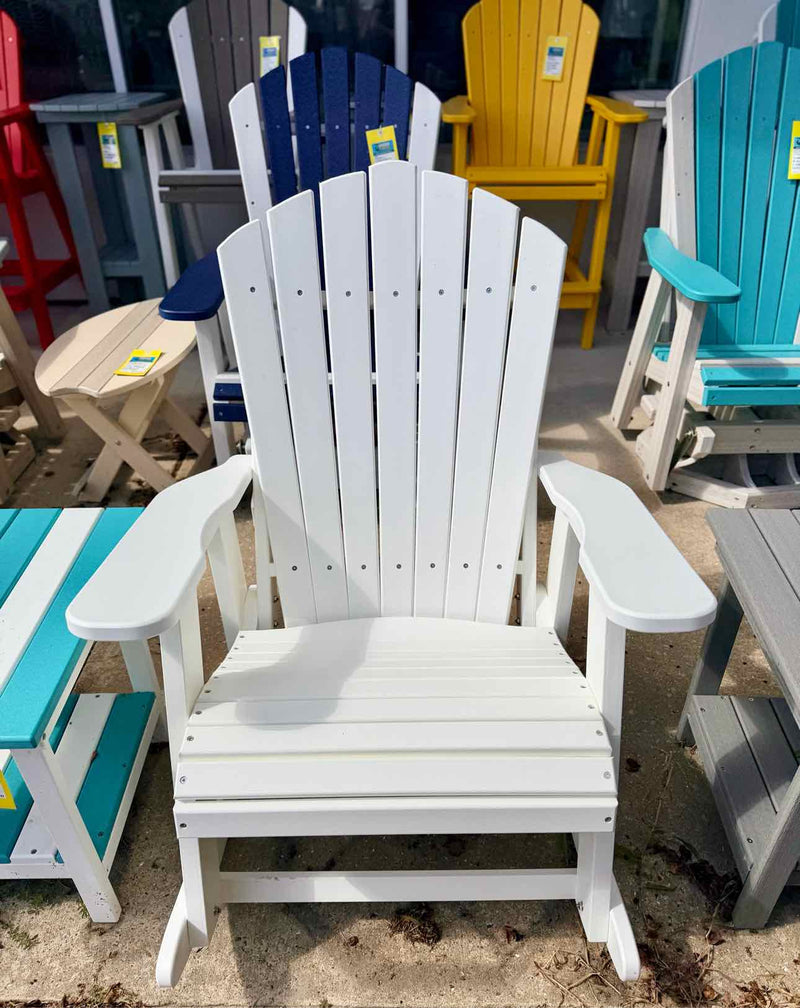 Adirondack Rocking Chair- White