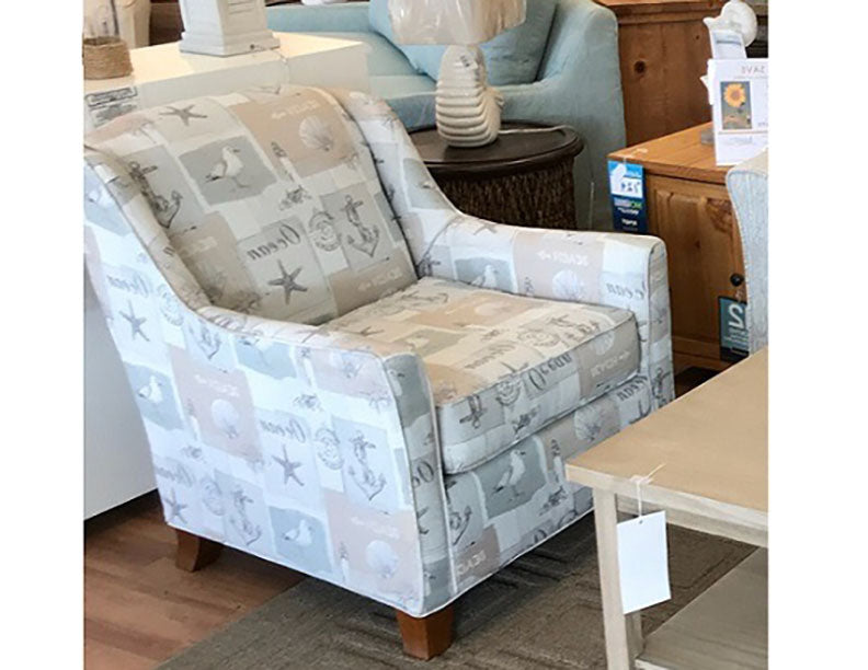 The Spencer Club Chair w/ Walnut Legs- Point Sand