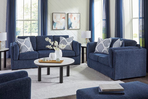 Evansley Sofa- Navy (Performance Fabric)