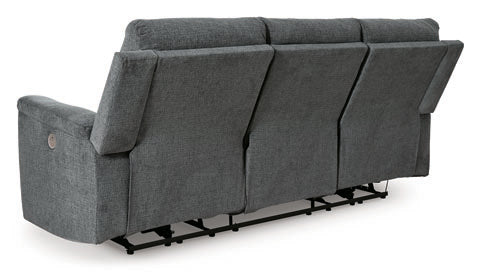 Barnsana Reclining Power Sofa- Gravel