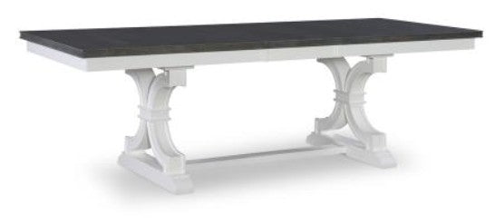 Sonoma Extension Dining Table- Gray & White