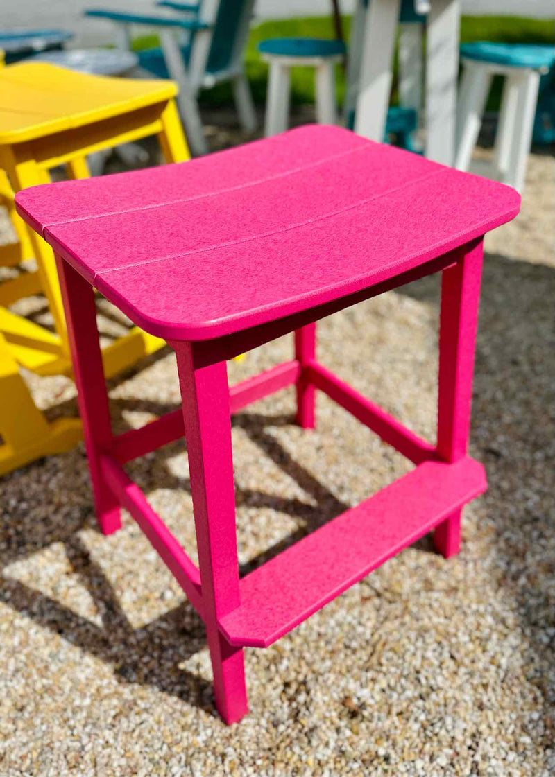 Surf Table Bar Height Saddle Stool- Pink