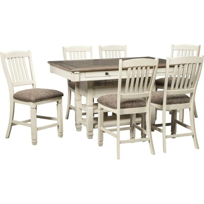 Bolanburg Counter Dining Table w/ Wine Rack