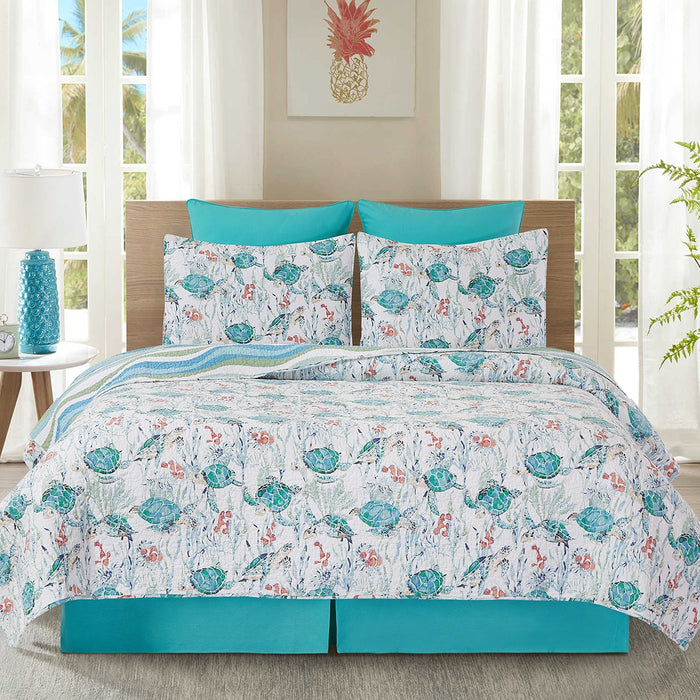 Sea Turtle Cove Quilt Set- King