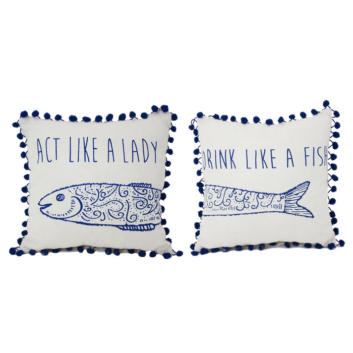 Act Like a Lady Pillow Set