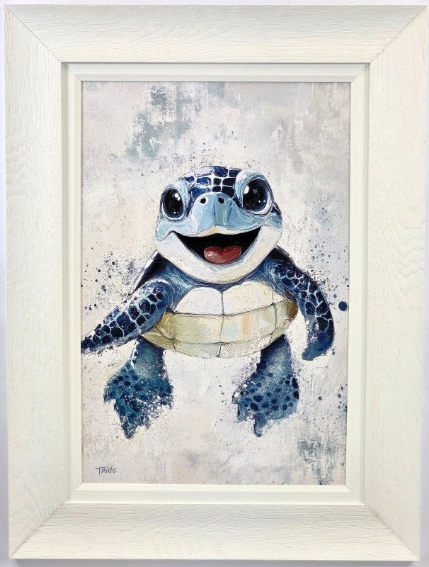 16" x 34" Framed Wall Art- Happy Hatchling