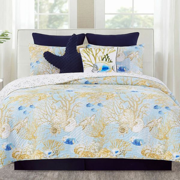Belmont Reef Quilt Set- King