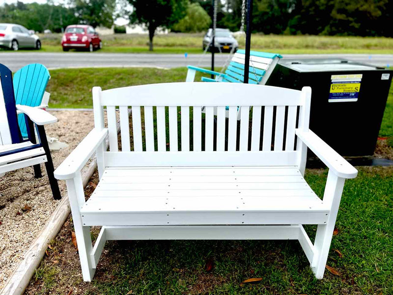 4' Garden Bench- White