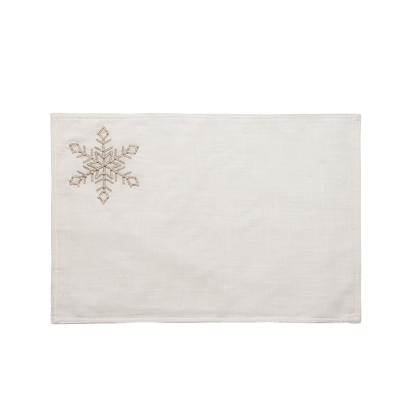 Champagne Snowflake Placemat