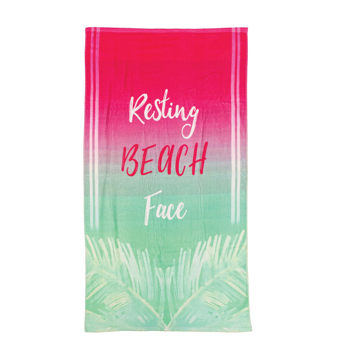 Resting Beach Face Towel