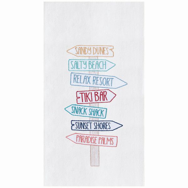 Kitchen Towel- Beach Directions