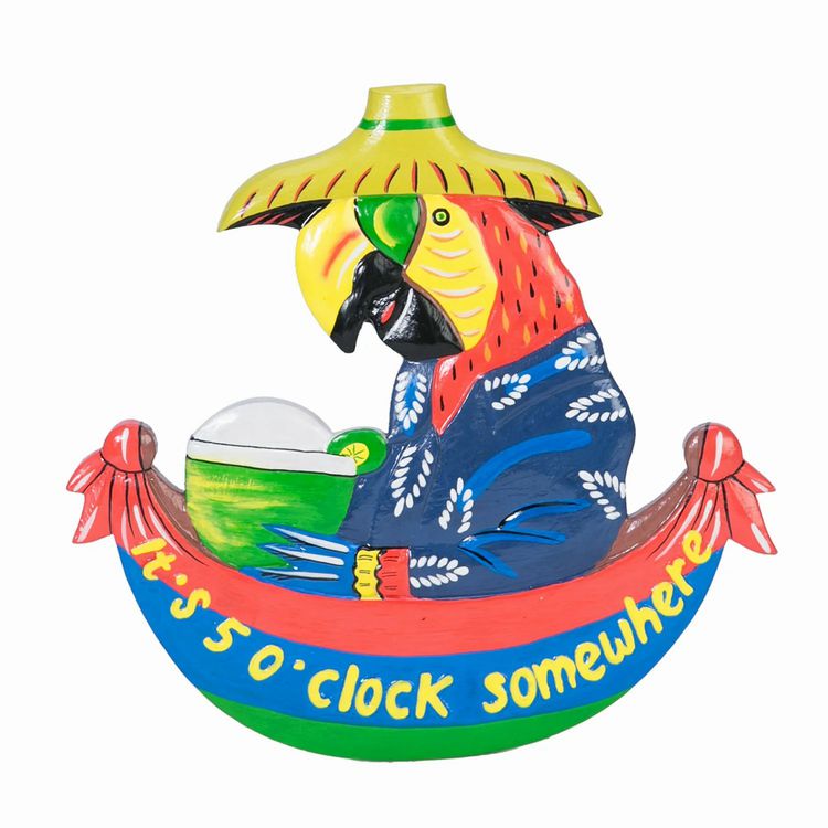 5 O'Clock Parrot Plaque