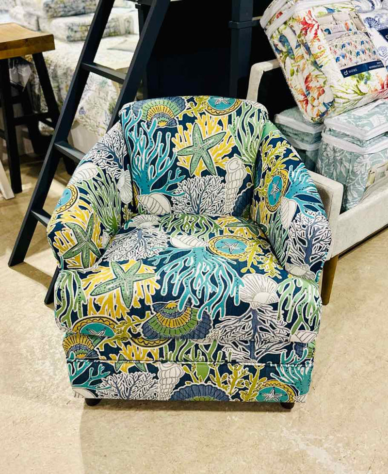 Barrel Chair- Sega Blue