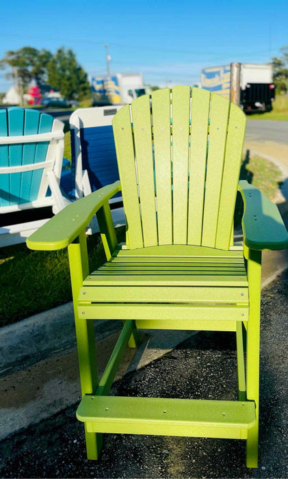 Bar Height Adirondack Chair- Lime Green