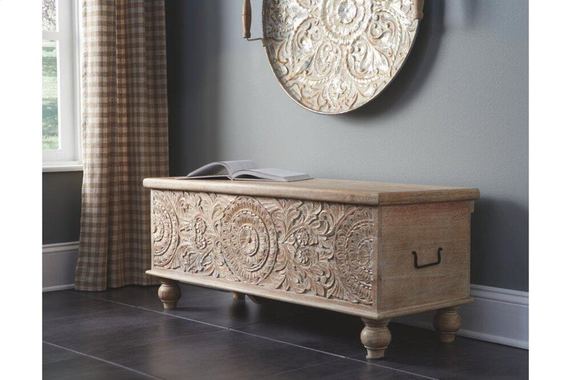 Fossil Ridge Storage Bench